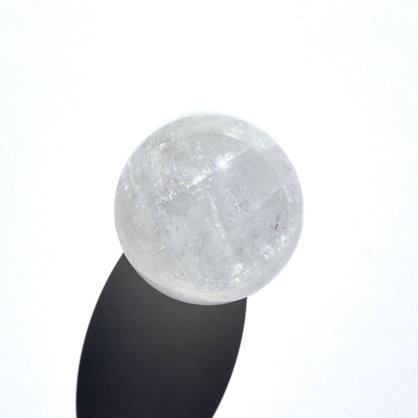 White Calcite Crystal Sphere